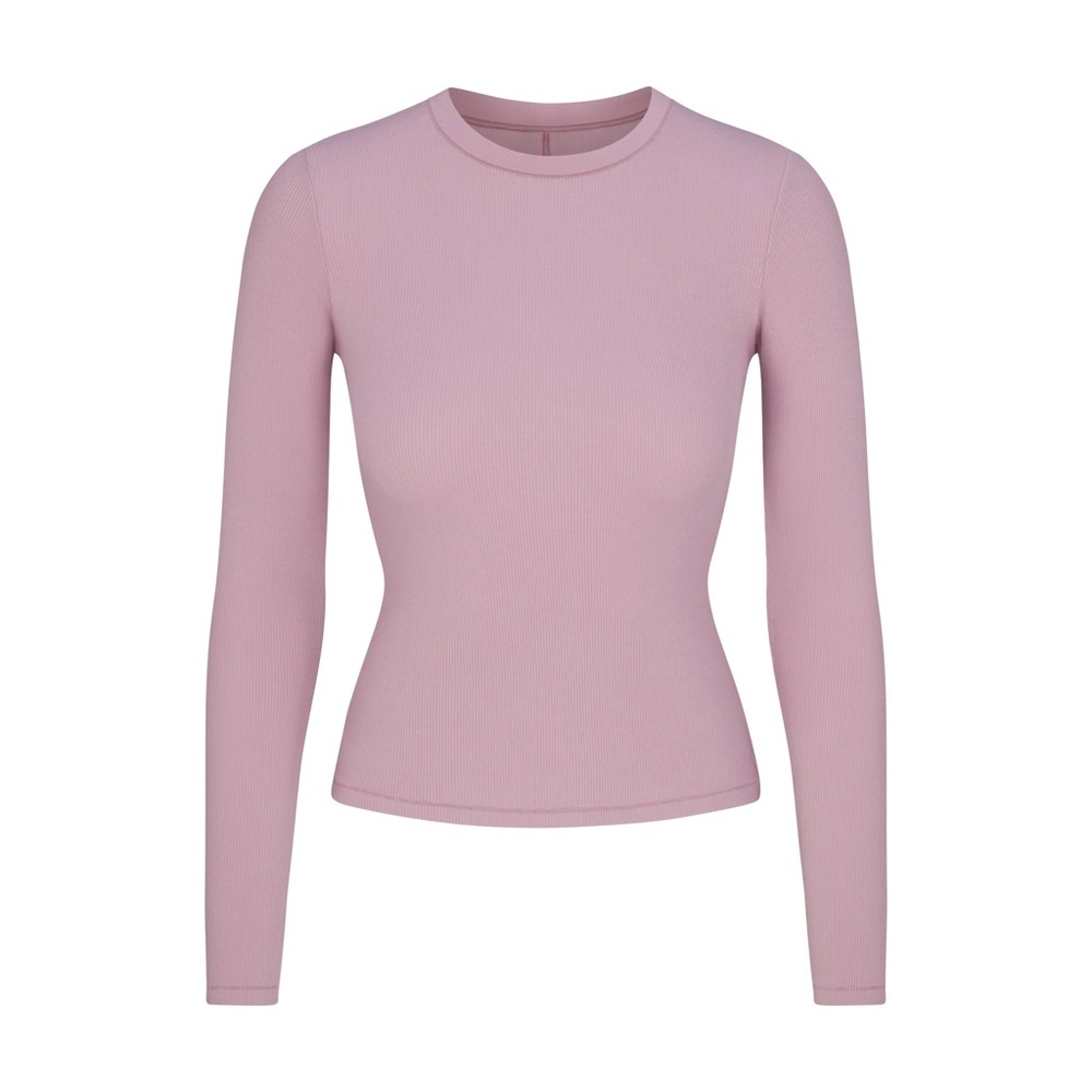 SKIMS Pink Long Sleeve Top
